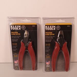 Klein Tools 5" Precision Flush Cutter Full Flush Cutting D275-5 Lot of 2 Tools